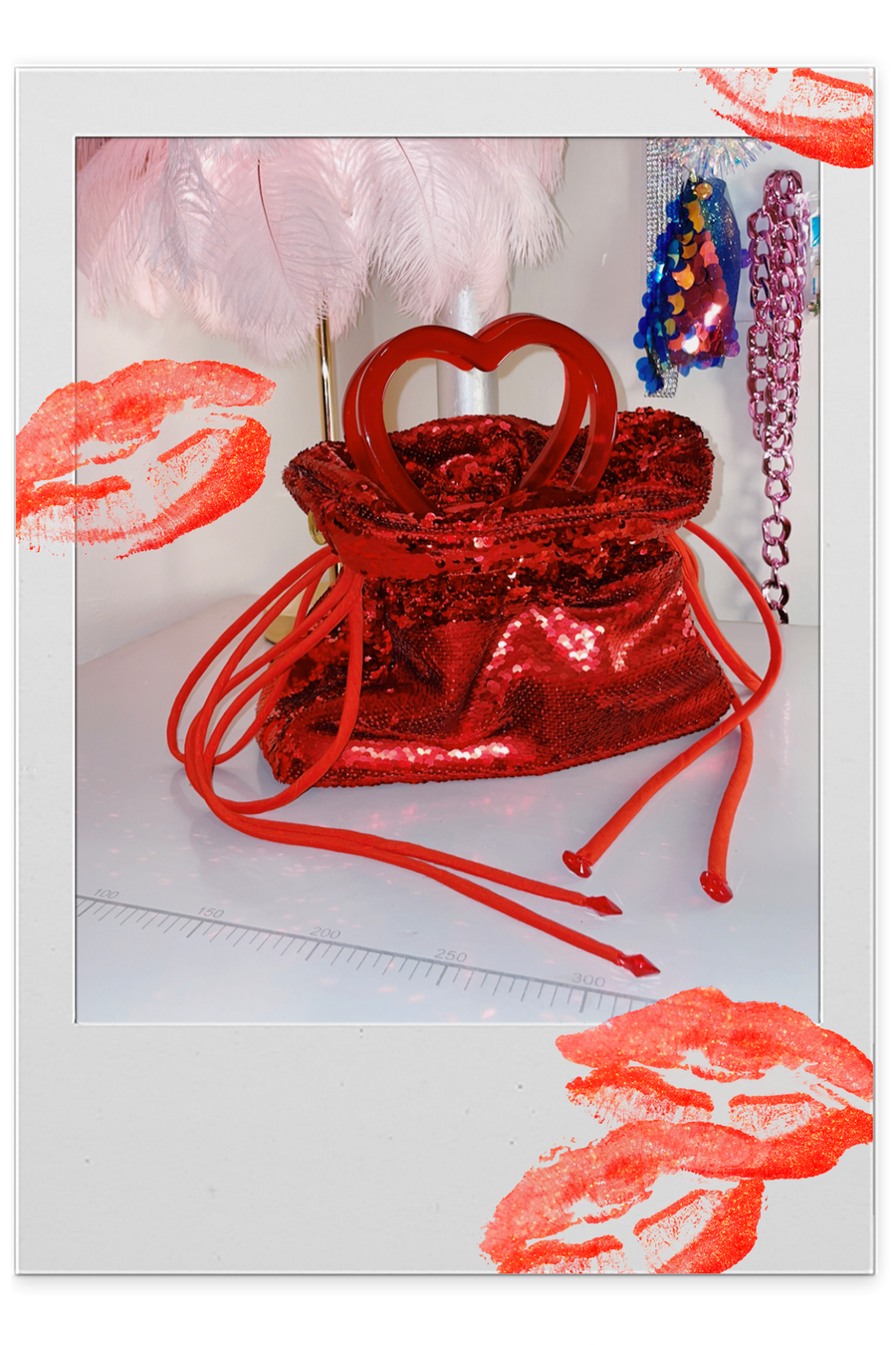 BOW BAG IN NEW FLAME